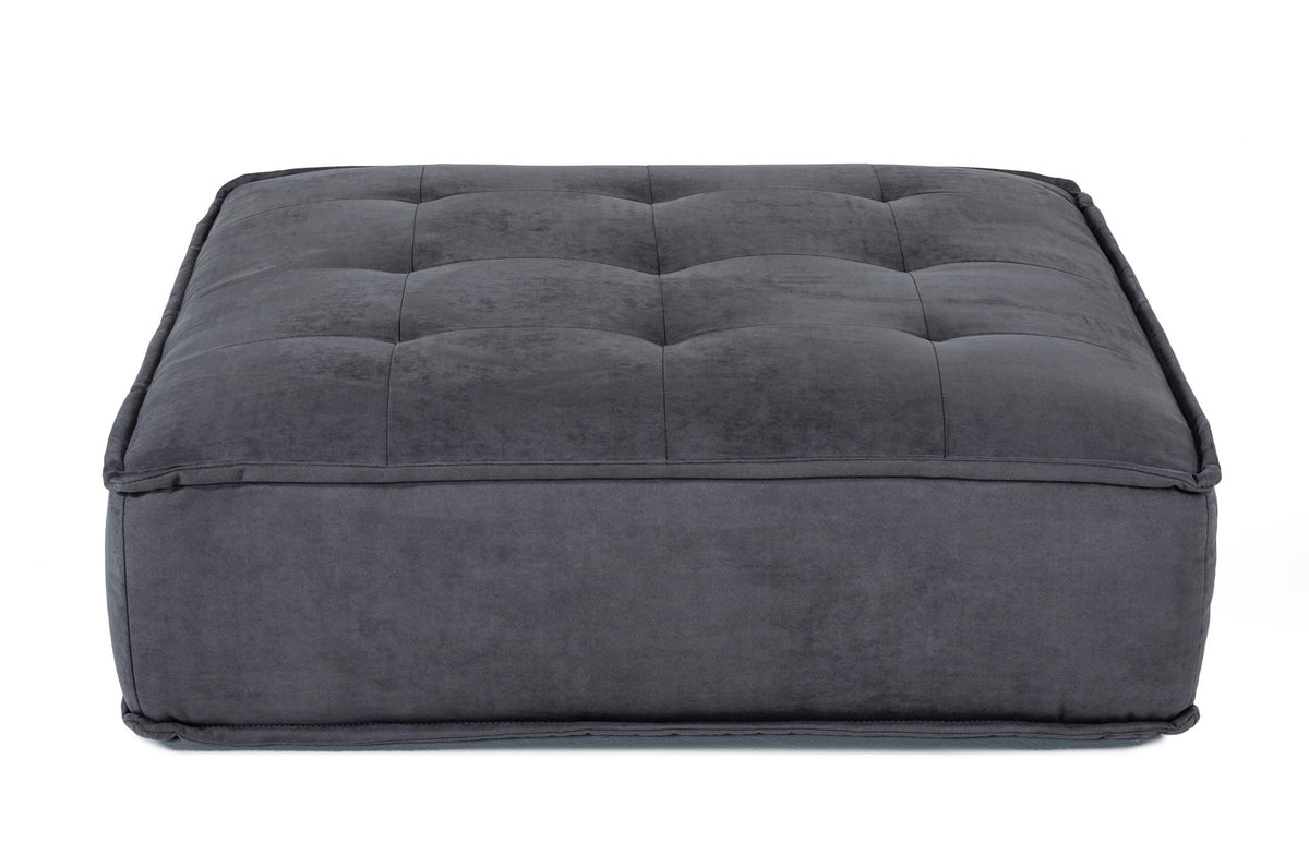 Nolden Waterproof Dark Grey Fabric Ottoman