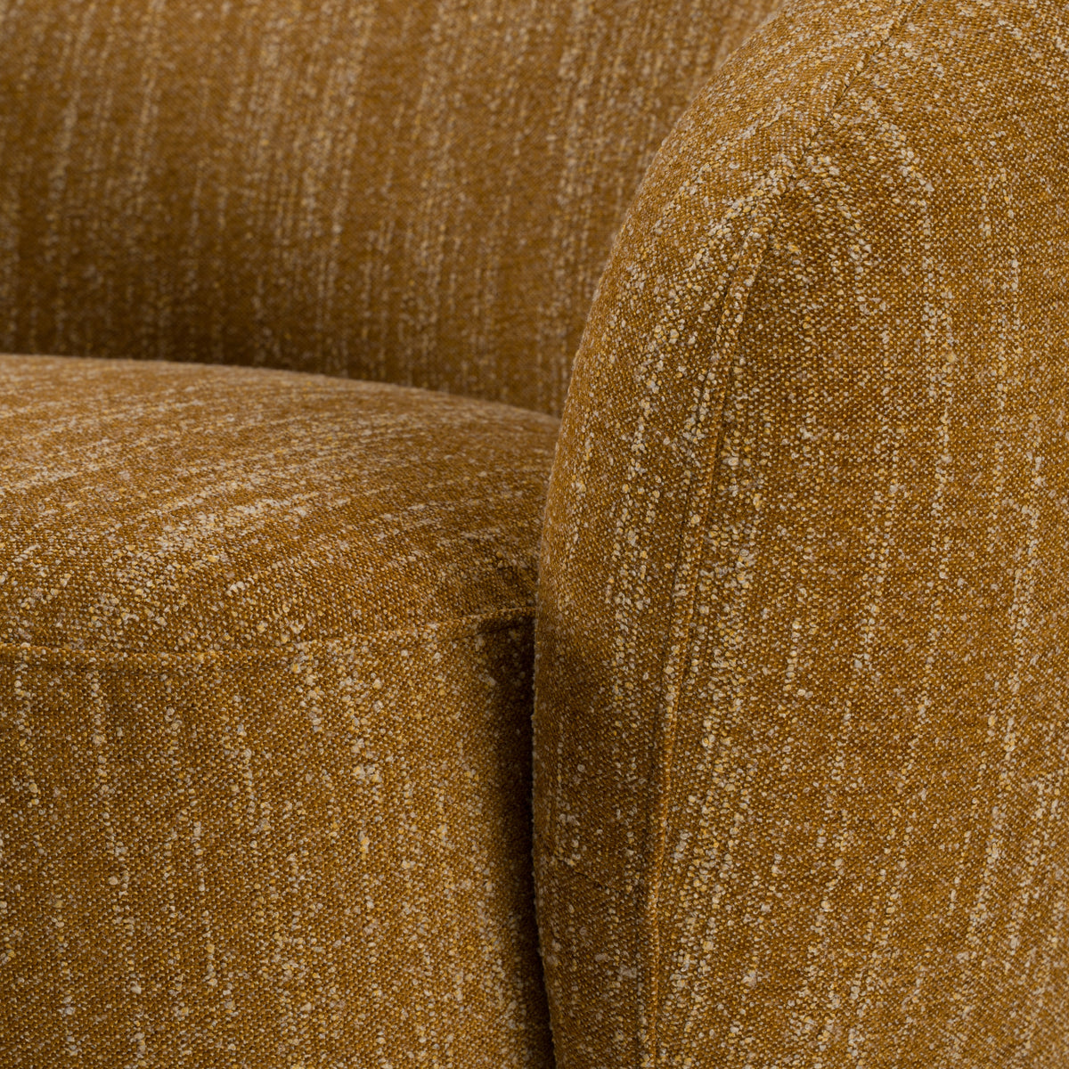 Norris Modern Mustard Fabric Swivel Accent Chair