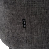 Norris Modern Dark Grey Fabric Swivel Dining Chair