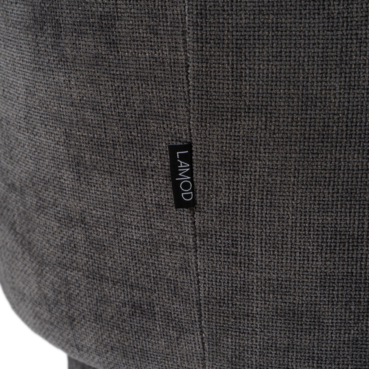 Norris Modern Dark Grey Fabric Swivel Dining Chair