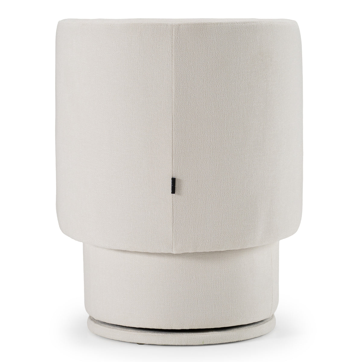 Norris Modern Ivory Fabric Swivel Dining Chair