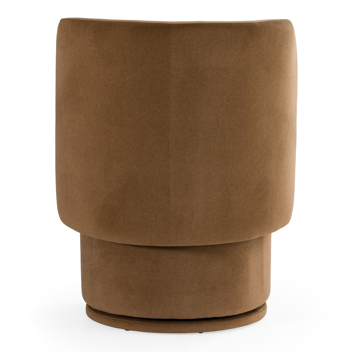 Norris Modern Brown Fabric Swivel Dining Chair