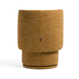 Norris Modern Mustard Fabric Swivel Dining Chair