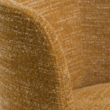Norris Modern Mustard Fabric Swivel Dining Chair