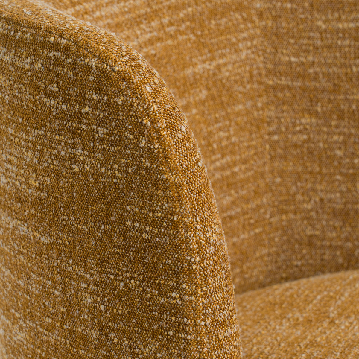 Norris Modern Mustard Fabric Swivel Dining Chair