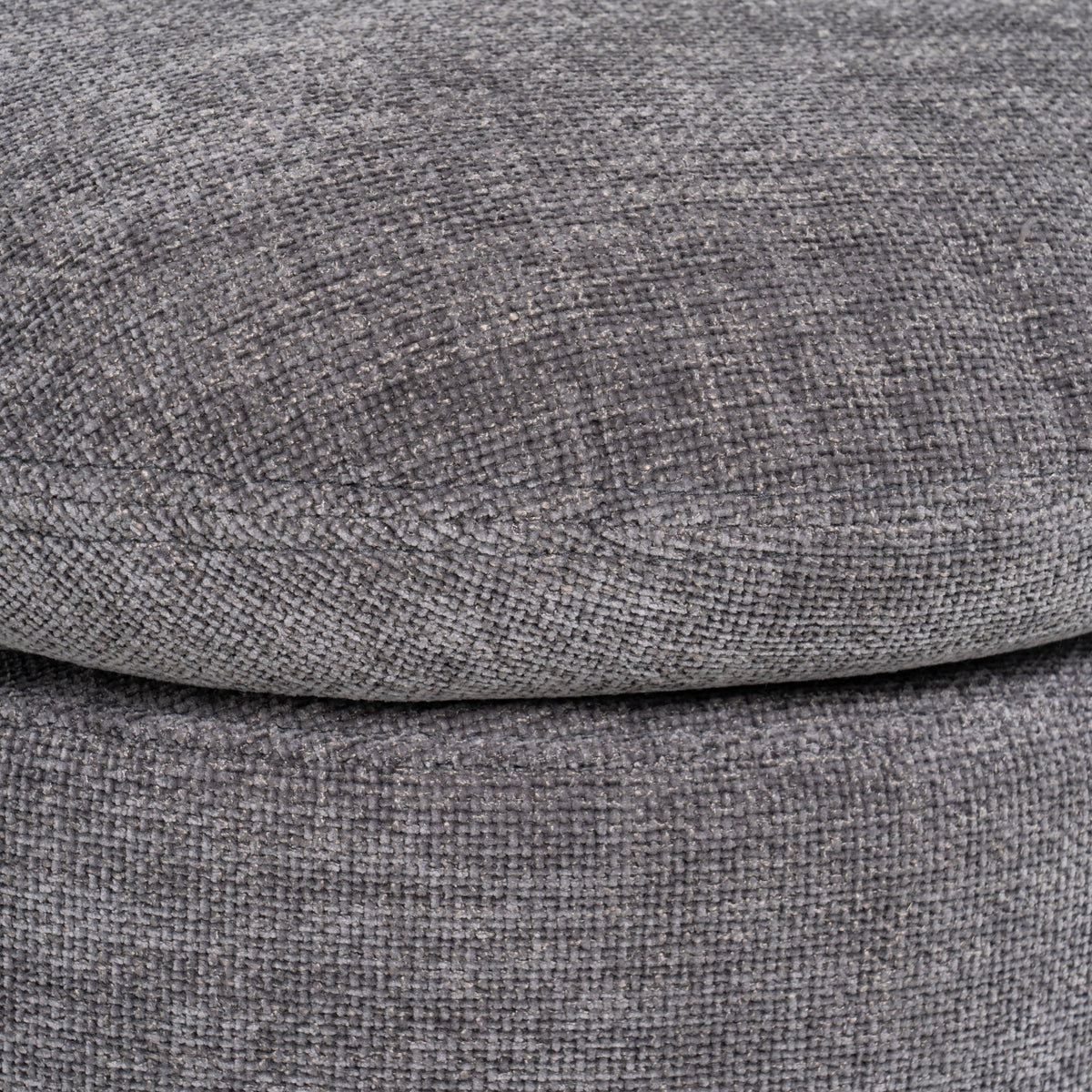 Norris Modern Dark Grey Fabric Swivel Dining Chair