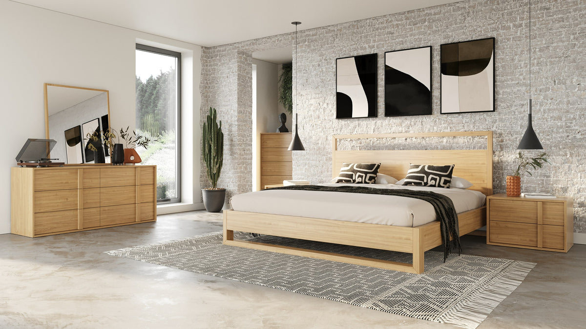 Berlin Modern Natural Oak Mirror