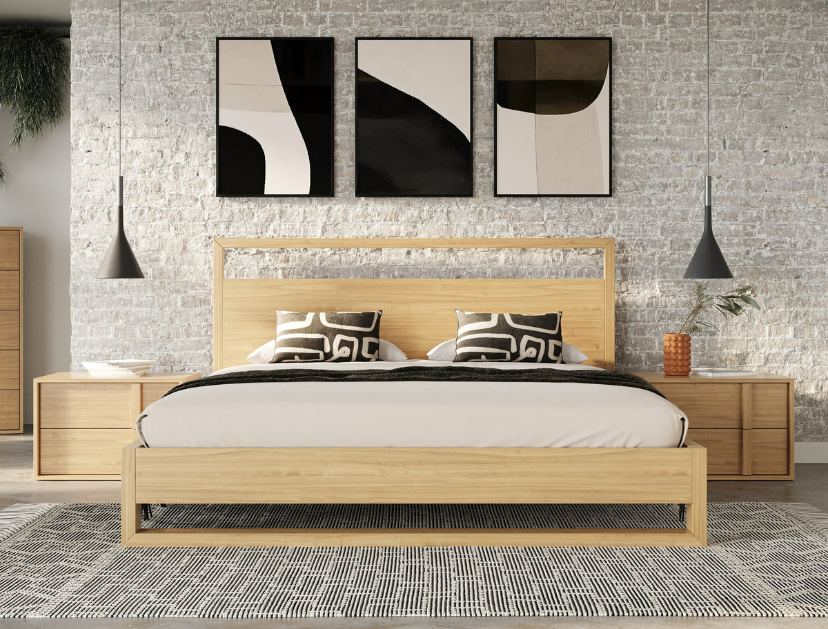 Berlin Modern Natural Oak Bedroom Set