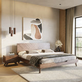 Soren Modern Walnut Bed