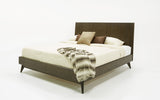 Novak Modern Dark Oak Bed