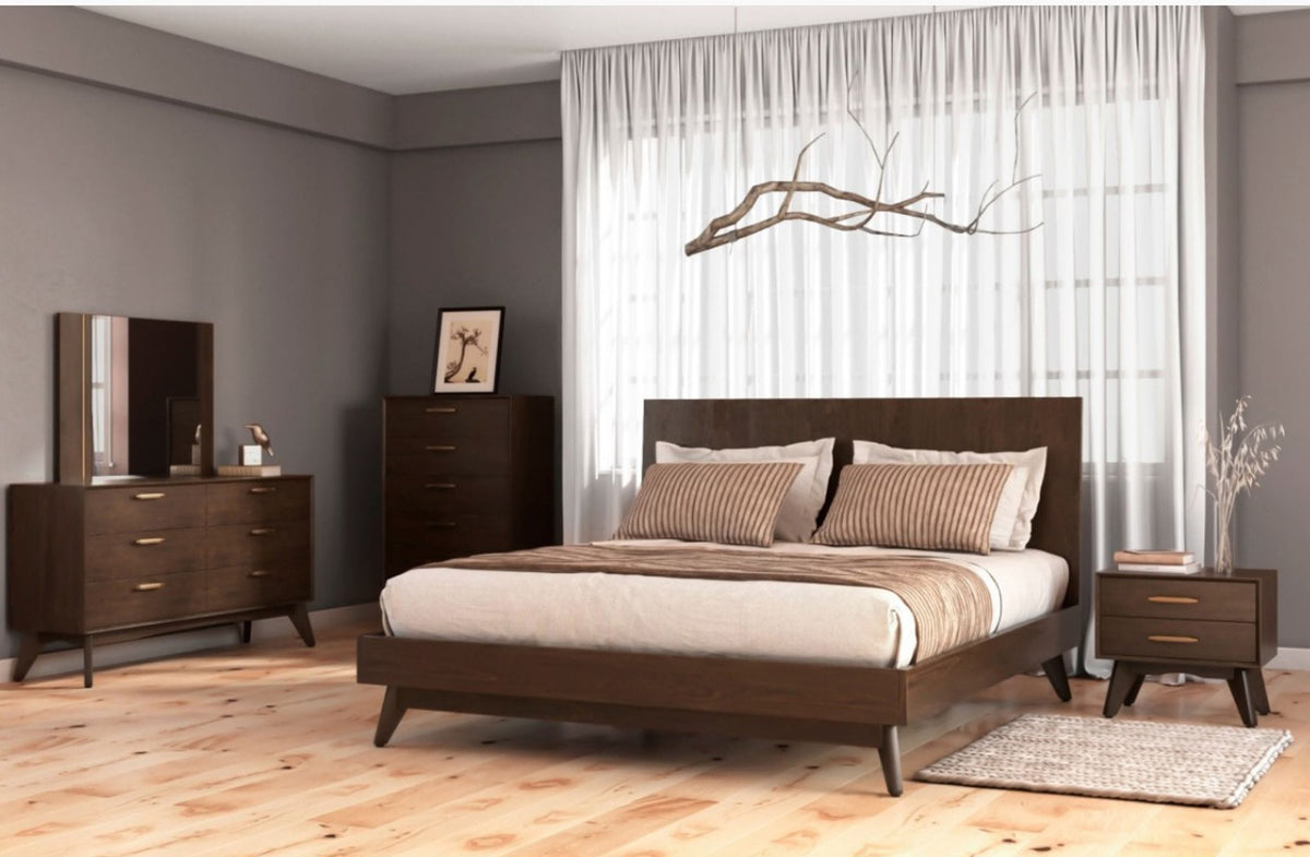 Novak Queen Modern Dark Oak Bedroom Set