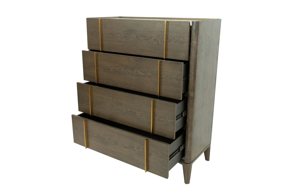 Oakley Mid-Century Dark Brown Chest