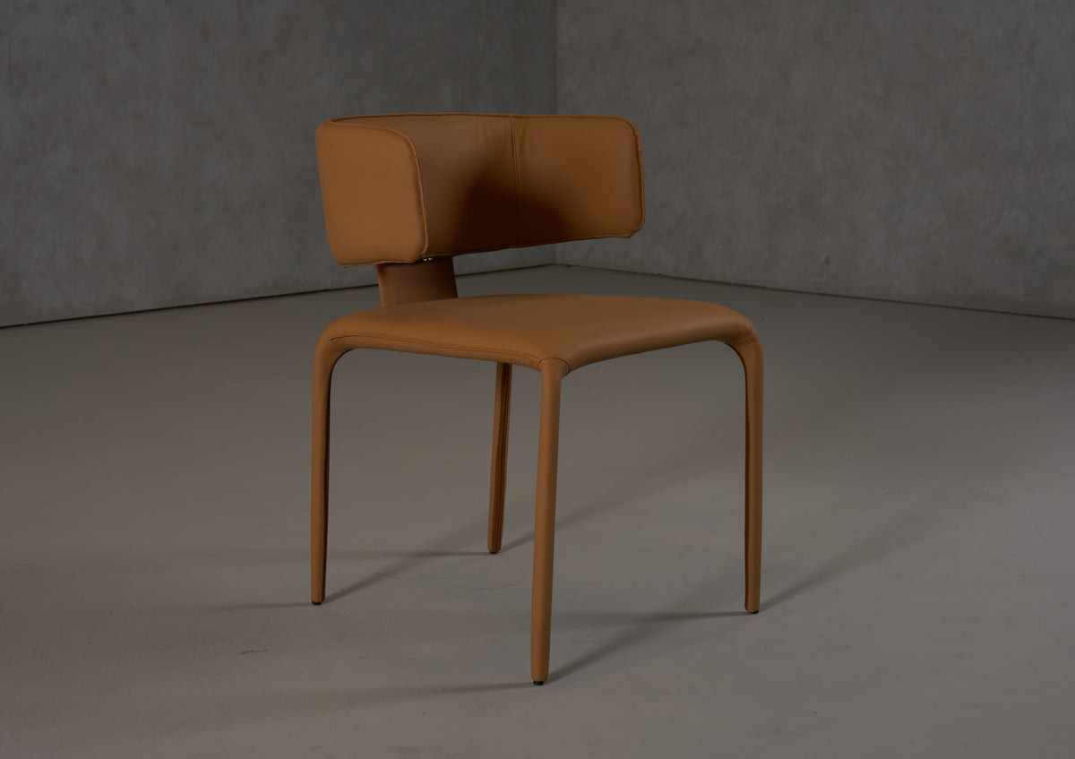 Odessa Modern Camel Vegan Leather Dining Chair