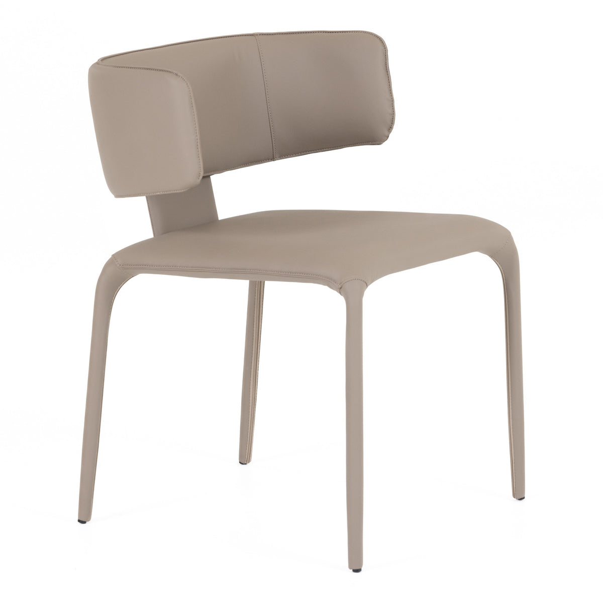 Odessa Modern Grey Vegan Leather Dining Chair