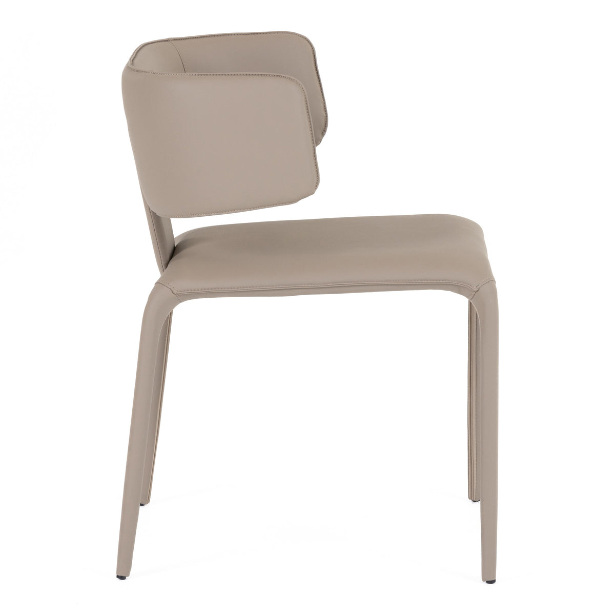Odessa Modern Grey Vegan Leather Dining Chair