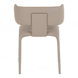 Odessa Modern Grey Vegan Leather Dining Chair