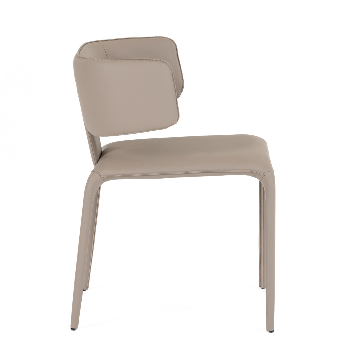 Odessa Modern Grey Vegan Leather Dining Chair
