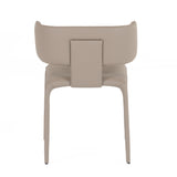 Odessa Modern Grey Vegan Leather Dining Chair