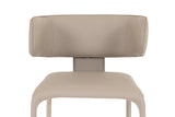 Odessa Modern Grey Vegan Leather Dining Chair