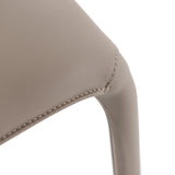 Odessa Modern Grey Vegan Leather Dining Chair