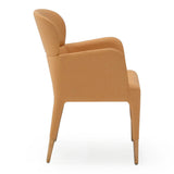 Ogden Modern Peach & Rosegold Dining Armchair
