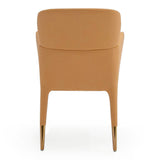 Ogden Modern Peach & Rosegold Dining Armchair