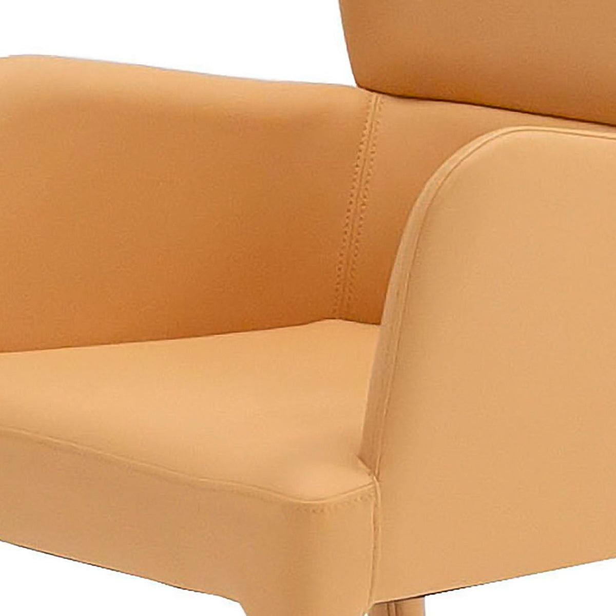 Ogden Modern Peach & Rosegold Dining Armchair