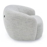 Omaha Modern Swivel Off White Fabric Chair