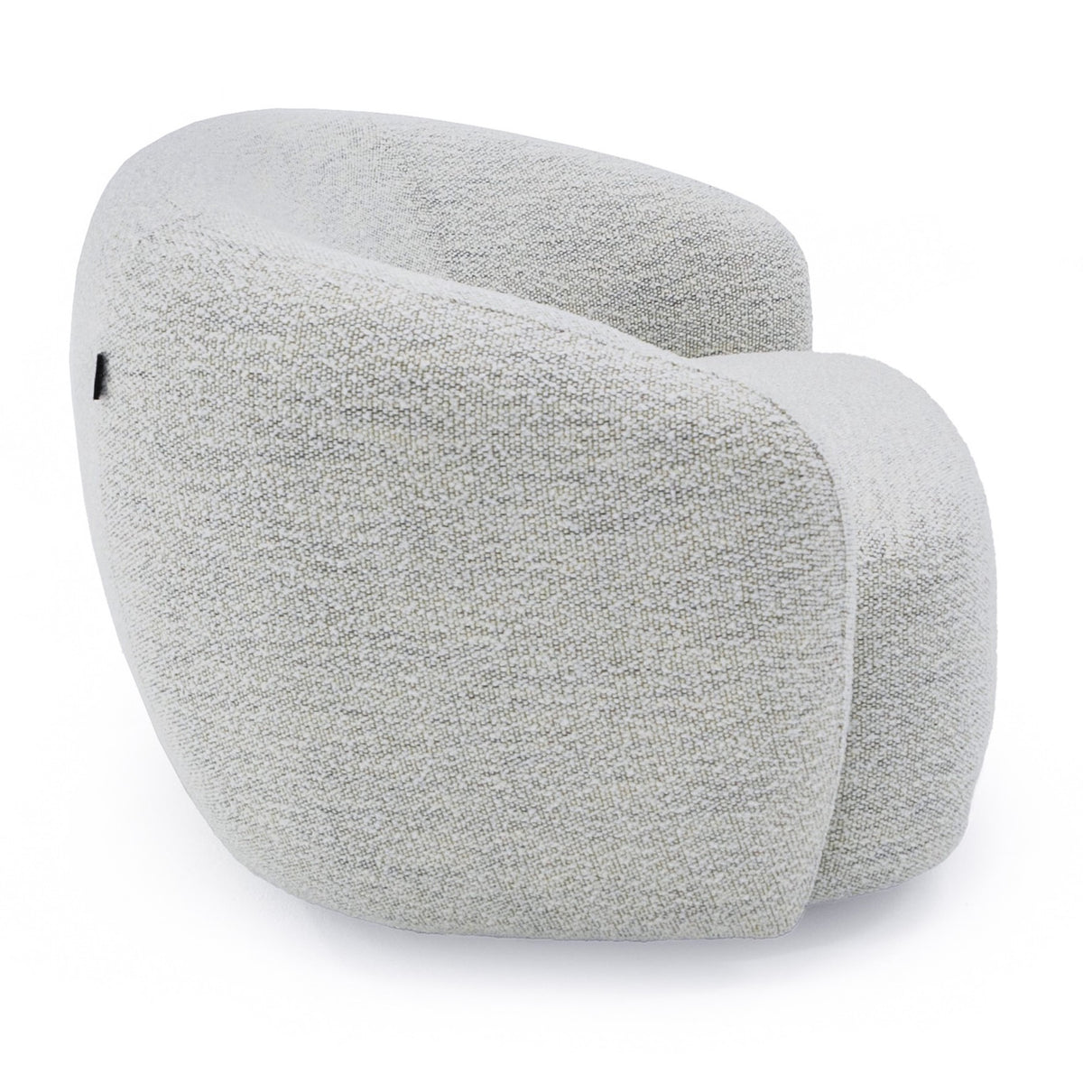 Omaha Modern Swivel Off White Fabric Chair