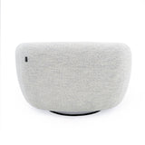 Omaha Modern Swivel Off White Fabric Chair
