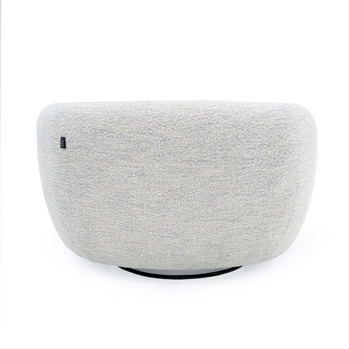 Omaha Modern Swivel Off White Fabric Chair