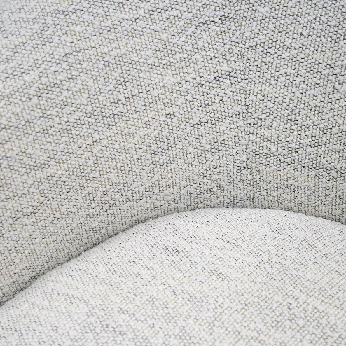 Omaha Modern Swivel Off White Fabric Chair