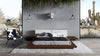 Tokyo Contemporary Walnut and White Platform Bed