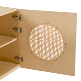 Osaka Modern Natural Ash + Rattan Buffet