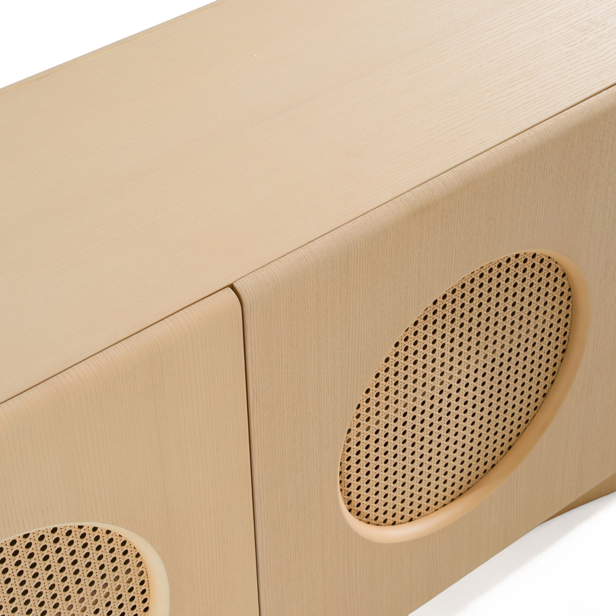 Osaka Modern Natural Ash + Rattan Buffet