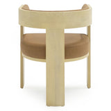 Osaka Modern Natural Ash + Rust Fabric Dining Chair