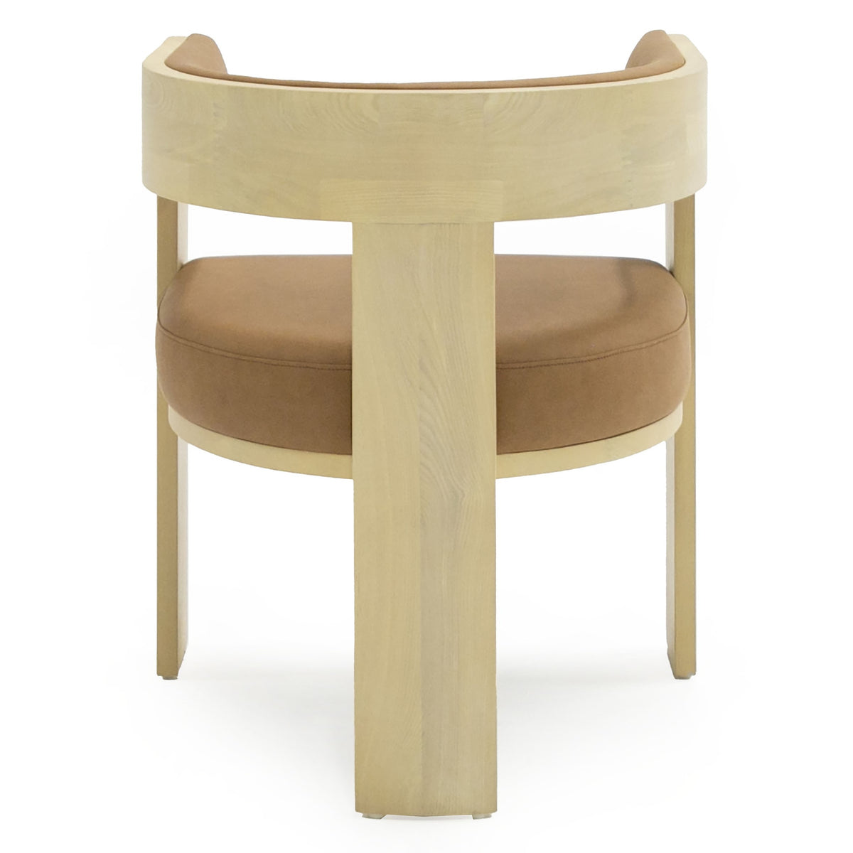 Osaka Modern Natural Ash + Rust Fabric Dining Chair