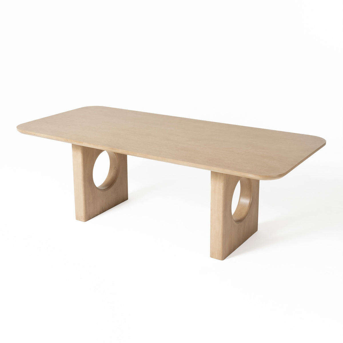 Oshana Modern White Oak Dining Table