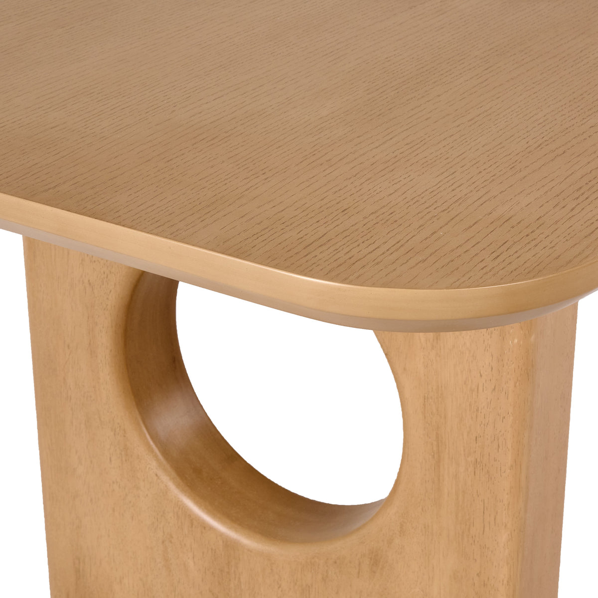 Oshana Modern White Oak Dining Table
