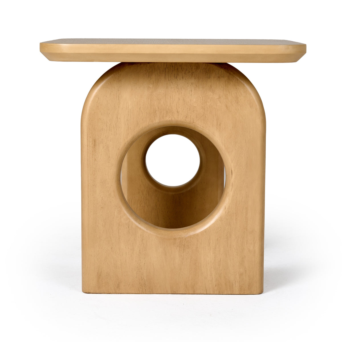 Oshana Modern White Oak End Table