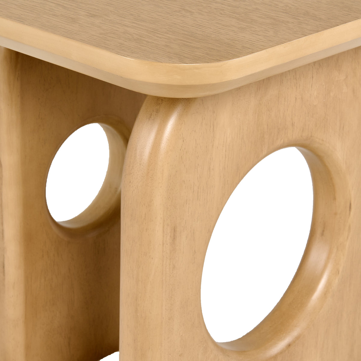 Oshana Modern White Oak End Table