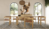 Oshana Modern White Oak Dining Table