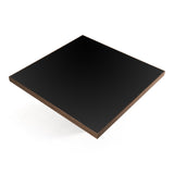 Osuna Modern Black Glass + Walnut Square Dining Table