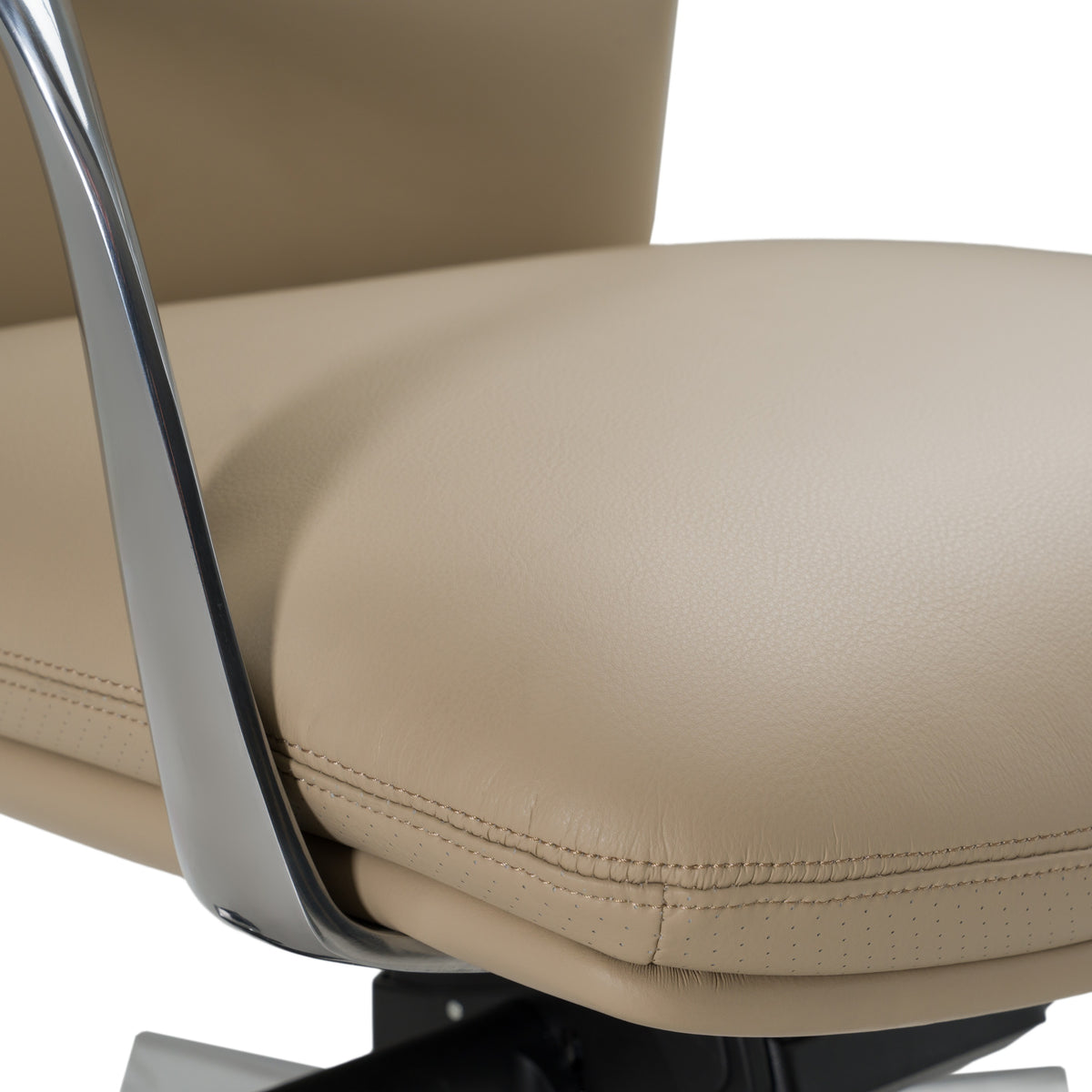Ozark Modern Tan Vegan Leather Office Chair