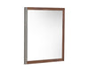 Palermo Italian Modern Faux Concrete & Walnut Mirror