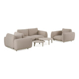 Palma Outdoor Grey Olefin Fabric Sofa Set