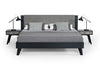 Eastern King Panther Contemporary Grey & Black Bed