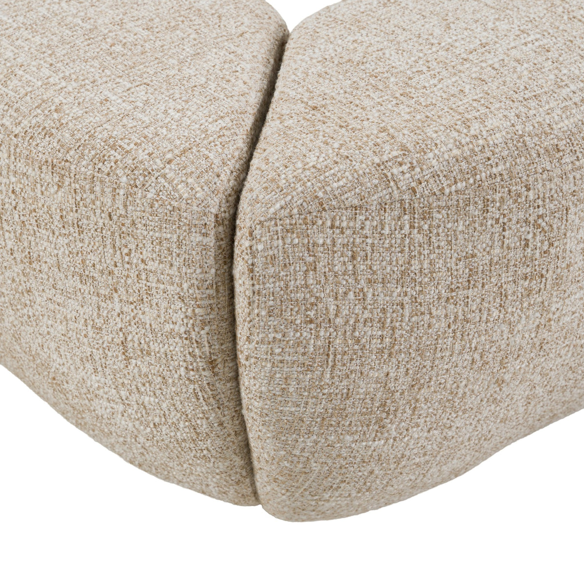 Pasha Modern Cream Fabric Bed