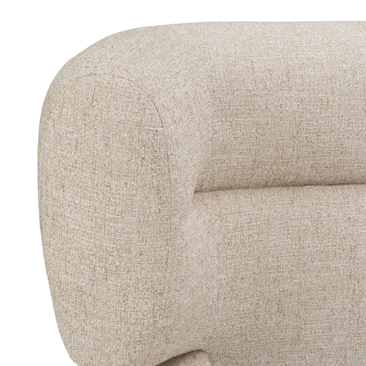 Pasha Modern Cream Fabric Bed