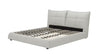 Mielcasa | White Modrest Patrick Queen Modern White Leather Bed | SKU VGKKB-75X-BED-Q | MPN: 78203 | Free Delivery & Free Return